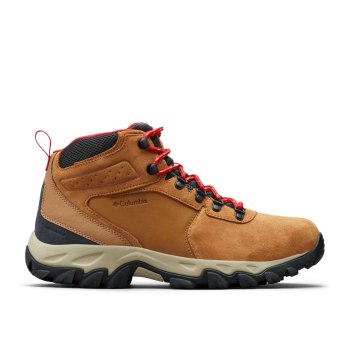 Columbia Newton Ridge Plus II Suede Waterproof, Botas De Montaña Azules Rojos Para Hombre | 760154-P